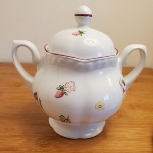 VINTAGE JOHNSON BROS/ENGLAND ROSE SUGAR‎  EXCELLENT